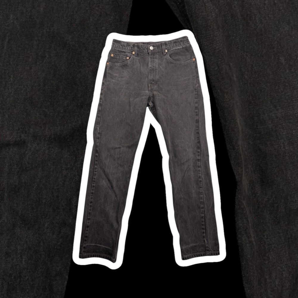 Vintage 90s Levis 505 Black Jeans Mens 33x32 Straight Leg Regular Fit 1998 Denim